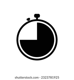 Stopwatch icon isolated on white background vector illustration design.