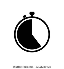 Stopwatch icon isolated on white background vector illustration design.