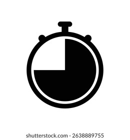 Stopwatch icon. Stopwatch icon isolated on white background. Vector illustration