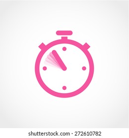 Stopwatch Icon Isolated on White Background