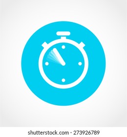 Stopwatch Icon Isolated on White Background