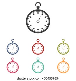 Stopwatch icon isolated on white background