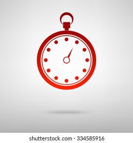 stopwatch icon isolated on white background