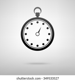 stopwatch icon isolated on white background