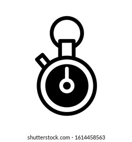 stopwatch icon isolated sign symbol vector illustration - high quality black style vector icons
