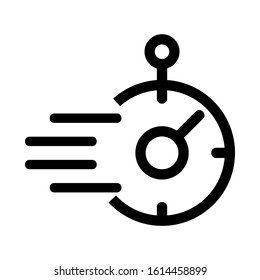 stopwatch icon isolated sign symbol vector illustration - high quality black style vector icons
