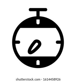 stopwatch icon isolated sign symbol vector illustration - high quality black style vector icons
