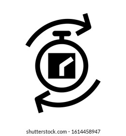 stopwatch icon isolated sign symbol vector illustration - high quality black style vector icons
