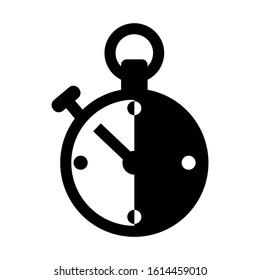 stopwatch icon isolated sign symbol vector illustration - high quality black style vector icons
