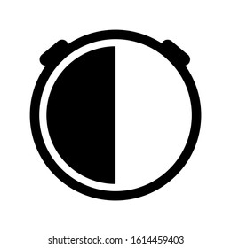 stopwatch icon isolated sign symbol vector illustration - high quality black style vector icons
