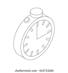 Stopwatch icon, isometric 3d style