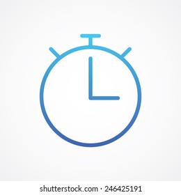 Stopwatch icon in line style