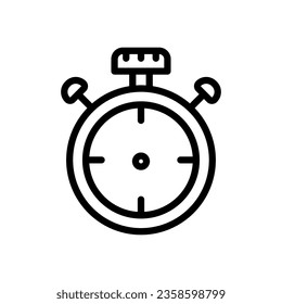 stopwatch icon line style vector