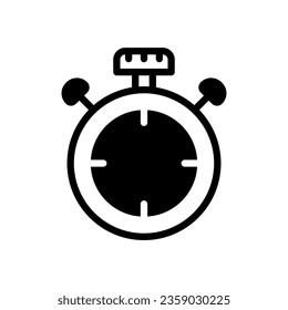 stopwatch icon line style vector