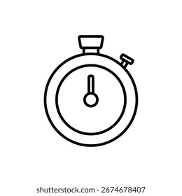 Icono de cronómetro, Vector de línea. Diseño moderno y de moda.