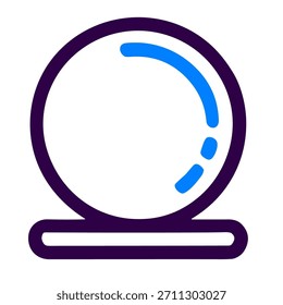 Ícone de cronômetro. Ilustração vetorial linear de cronômetro isolado em fundo branco.