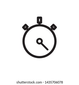 stopwatch icon, logo design template