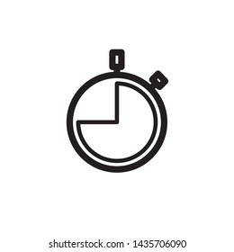 stopwatch icon, logo design template