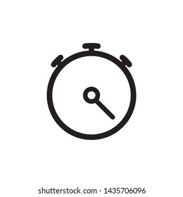 stopwatch icon, logo design template