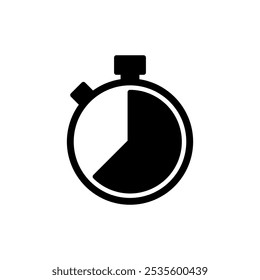 Stopwatch icon logo design. Timer sign and symbol. Countdown icon. Period of time