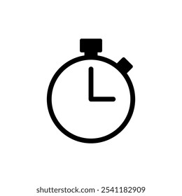 Stopwatch icon logo design. Timer sign and symbol. Countdown icon. Period of time