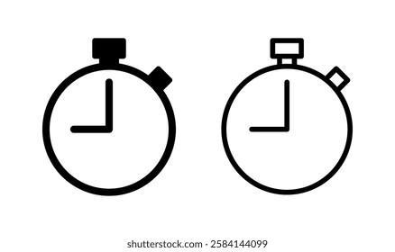 Stopwatch icon logo design. Timer sign and symbol. Countdown icon. Period of time