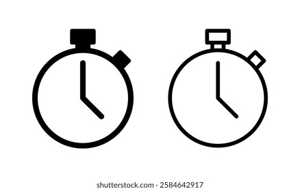 Stopwatch icon logo design. Timer sign and symbol. Countdown icon. Period of time