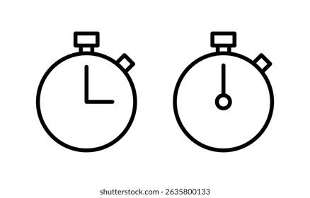 Stopwatch icon logo design. Timer sign and symbol. Countdown icon. Period of time