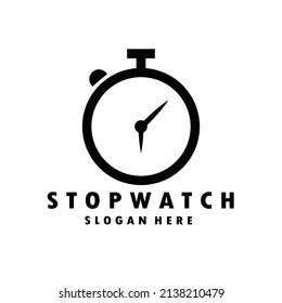 stopwatch icon logo design, vector, linear, illustration
