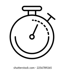 Stopwatch Icon Logo Design Vector Template Illustration Sign And Symbol Pixels Perfect