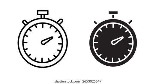 Stopwatch icon Logo Design Vector Template Illustration