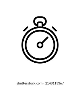 stopwatch icon or logo isolated sign symbol vector illustration - Collection of high quality black style vector icons. Stopwatch icon. filled black flat sign for mobile concept and web design