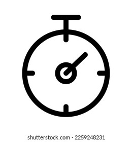 stopwatch icon or logo isolated sign symbol vector illustration - high quality black style vector icons