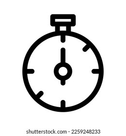 stopwatch icon or logo isolated sign symbol vector illustration - high quality black style vector icons
