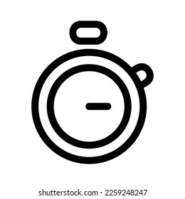 stopwatch icon or logo isolated sign symbol vector illustration - high quality black style vector icons