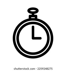 stopwatch icon or logo isolated sign symbol vector illustration - high quality black style vector icons