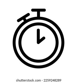 stopwatch icon or logo isolated sign symbol vector illustration - high quality black style vector icons