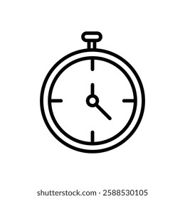 Stopwatch icon logo sign set vector outline