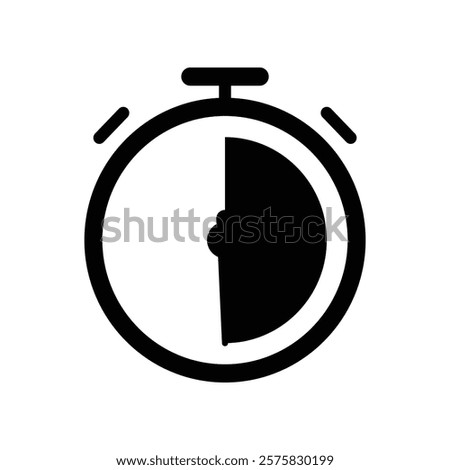 stopwatch icon, to measure a certain time