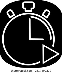 Stopwatch icon. for mobile concept and web design. time speed and time division illustration, flat vector. part 1