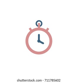 Stopwatch icon. Modern flat design