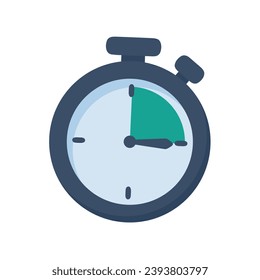 stopwatch icon For notification of tax payment date. Vector Illustration.