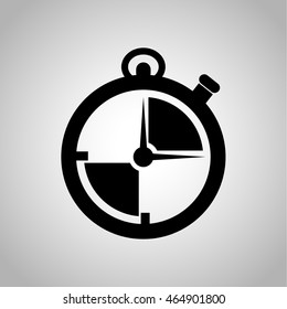 Stopwatch icon on the background