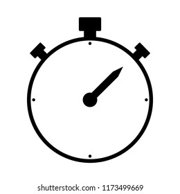Stopwatch icon on white background. Vector illustration.