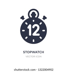 stopwatch icon on white background. Simple element illustration from American football concept. stopwatch sign icon symbol design.