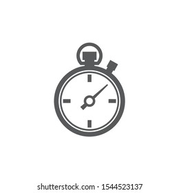 Stopwatch icon on white background