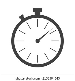 icono de cronómetro sobre fondo blanco. Vector EPS 10