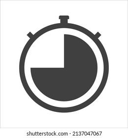 stopwatch icon on white background. EPS 10 Vector