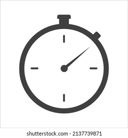 icono de cronómetro sobre fondo blanco. Vector EPS 10