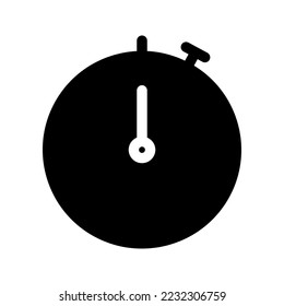 stopwatch icon on white background